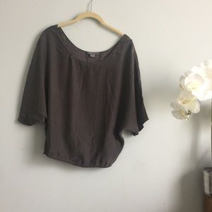 ✨Vince✨ Luxe Chocolate Silk Top